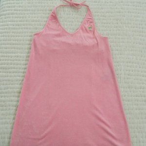 Lilly Pulitzer Pink Terry Cotton Halter Dress, girls small
